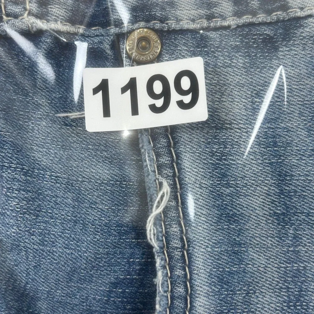BKE‎ Alec Skinny Jeans Mens 32R Medium Wash Distressed Stretch Denim Blue